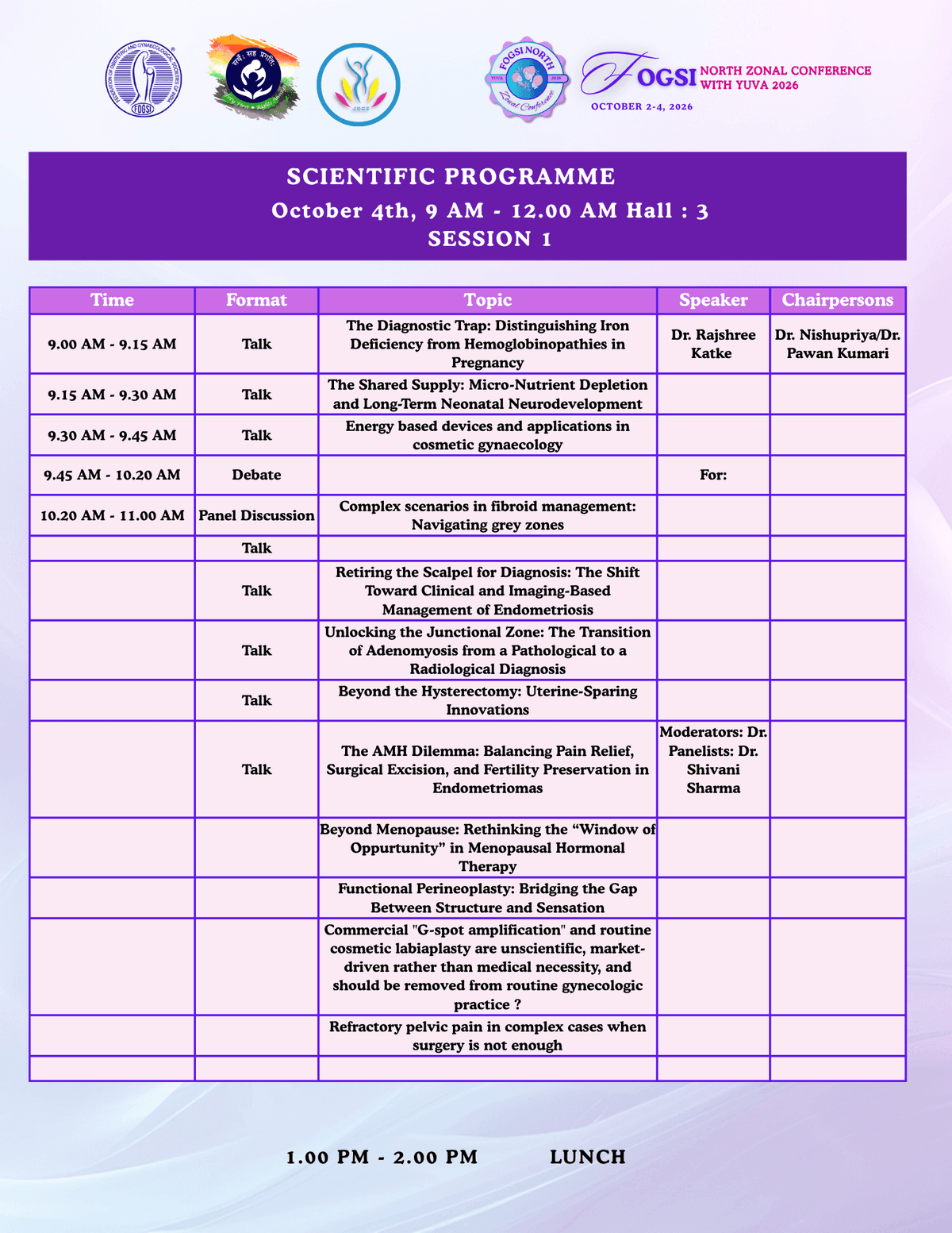 Scientific Program Page 27 — FOGSI North Zonal Conference with YUVA 2026
