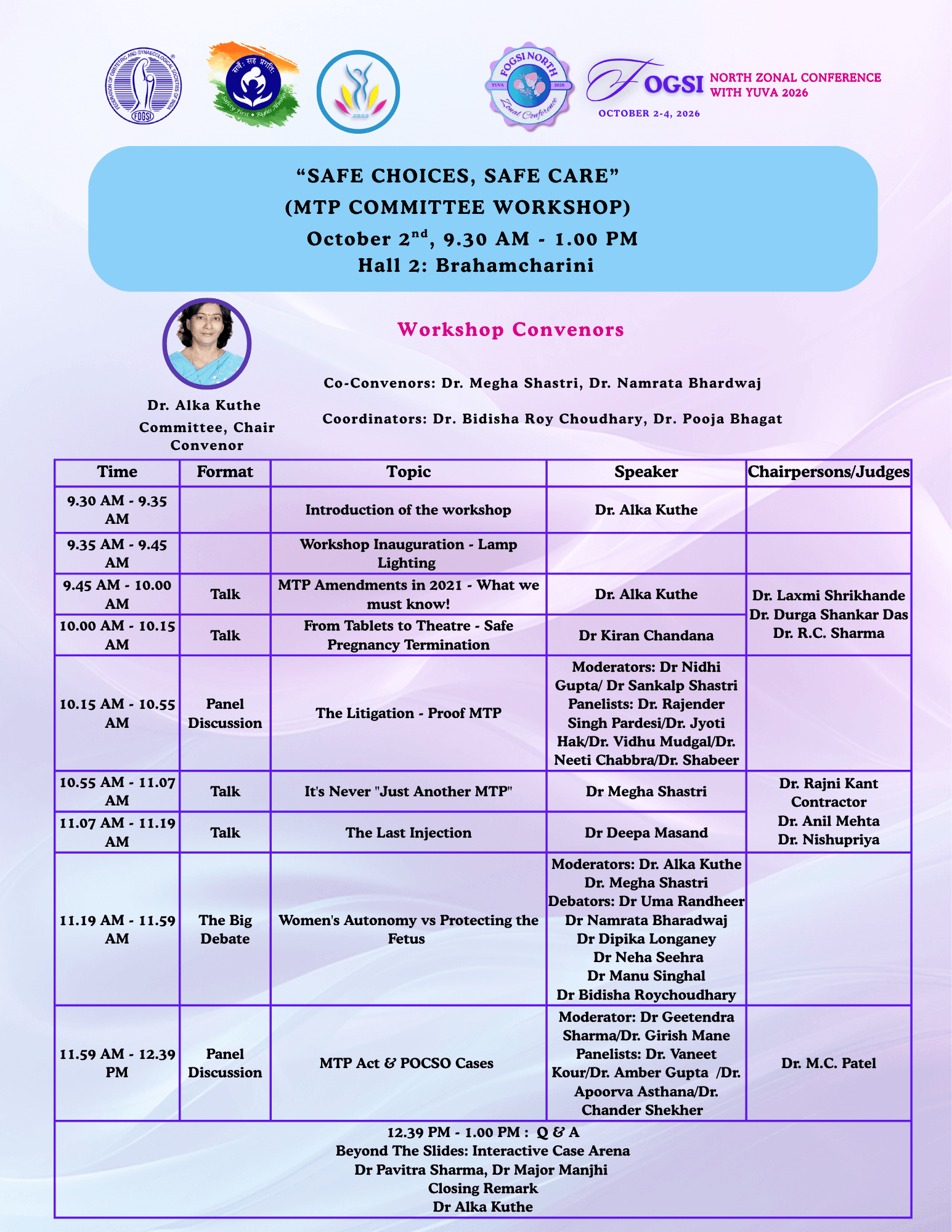 Medical Termination of Pregnancy Workshop