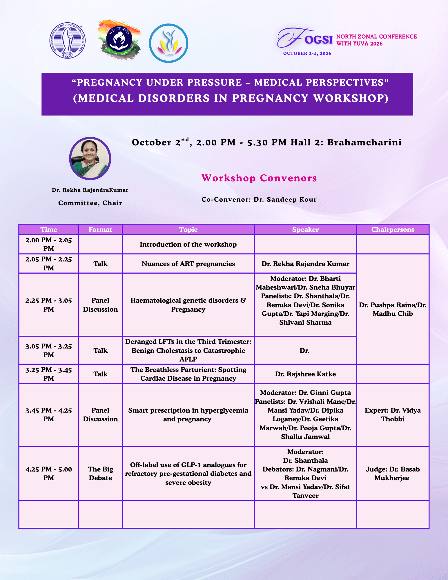 Medical Disorder Workshop