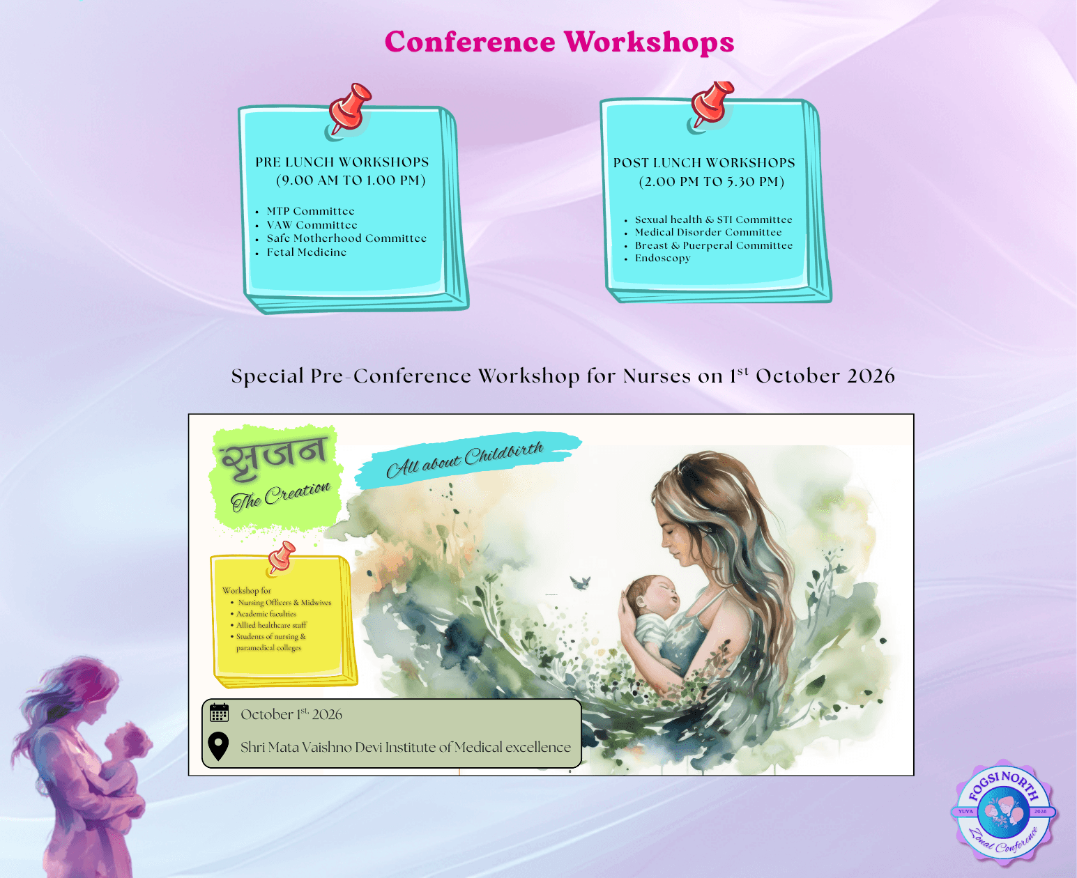 Workshops — FOGSI North Zonal Conference with YUVA 2026